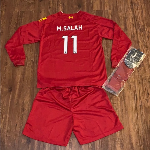 ✅SoldLiverpool LFC M Salah Soccer Jersey Set - Picture 2 of 11